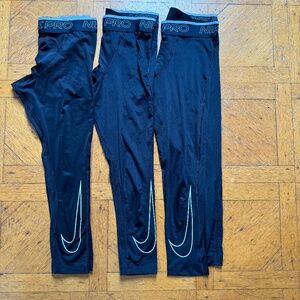 Lot of 3 Nike Pro Compression Pants